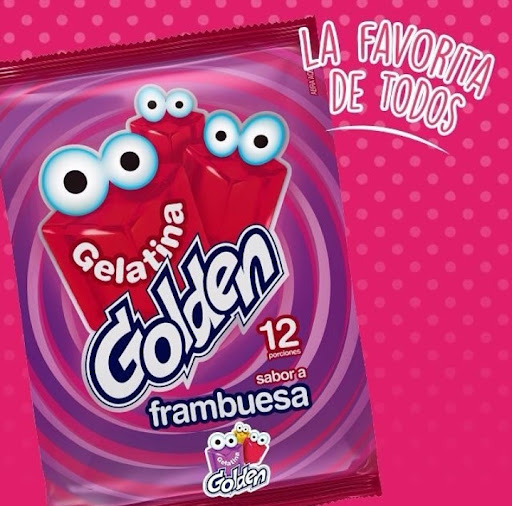 GOLDEN GELATINA FRAMBUESA 96Gx10UN S vit