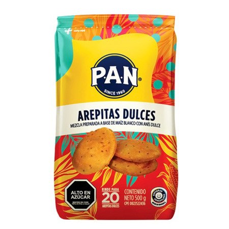 PAN AREPITAS DULCE 500Gx12UN