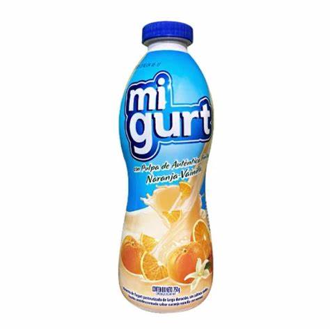 YOGURT FRUTA NARANJA V-MIGURT 750GX12UND