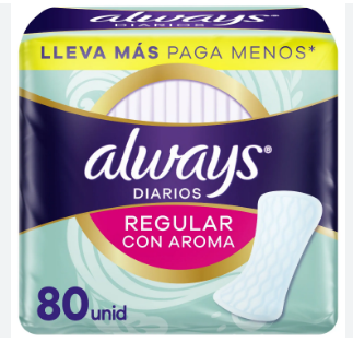 ALWAYS PROTECT DIARIOS C/ PERF 80 UN 194GX12UN