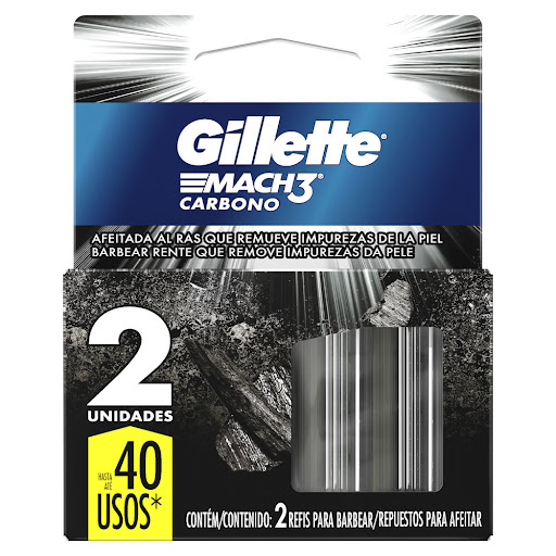 GILLETTE MACH3 CARBONO CARTUX2 16GX72UN