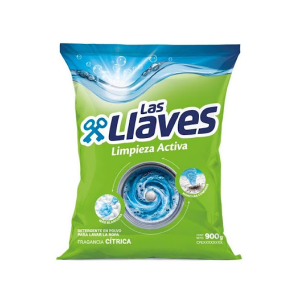LAS LLAVES DET. L.ACTIVA CITRICA 900Gx10UN